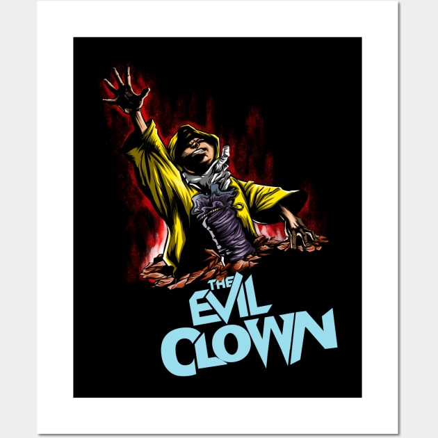 The Evil Clown Wall Art by Zascanauta